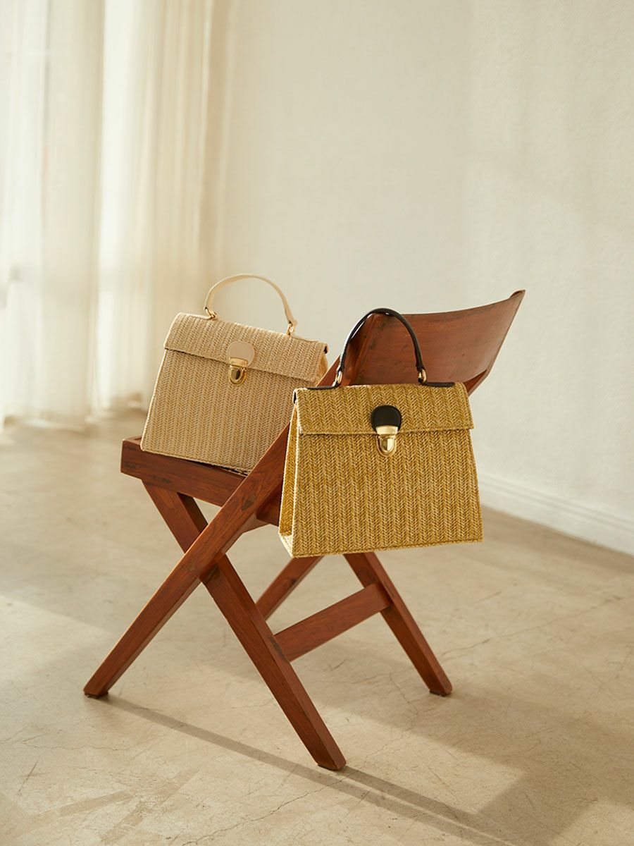 [新品未使用] romile Square basket bag オートミール SQUARE BASKET BAG | romile