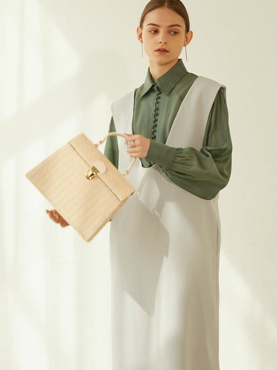 SQUARE BASKET BAG | romile