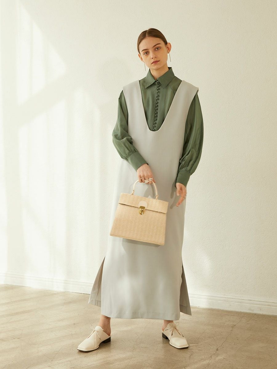 SQUARE BASKET BAG | romile