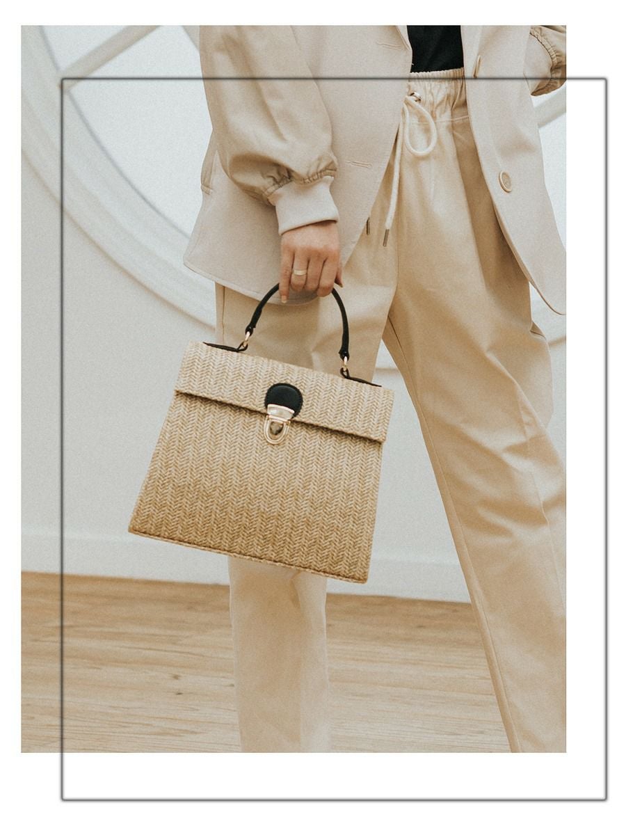 [新品未使用] romile Square basket bag オートミール SQUARE BASKET BAG | romile