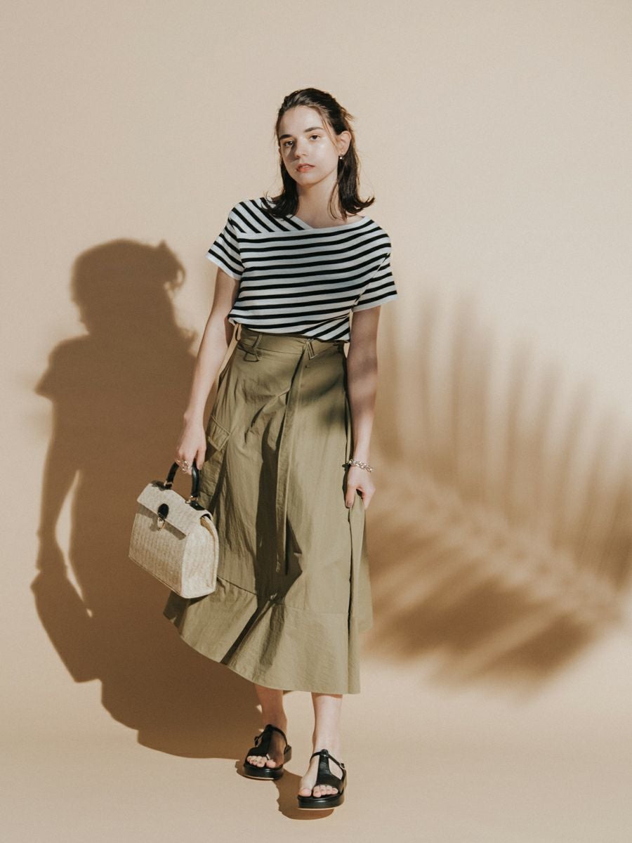 [新品未使用] romile Square basket bag オートミール SQUARE BASKET BAG | romile