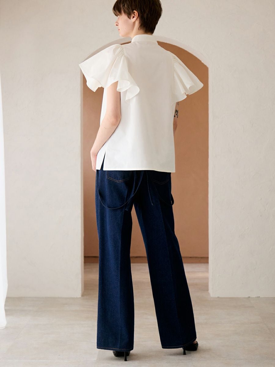 SUSPENDERS DENIM PANTS（INDIGO） | romile