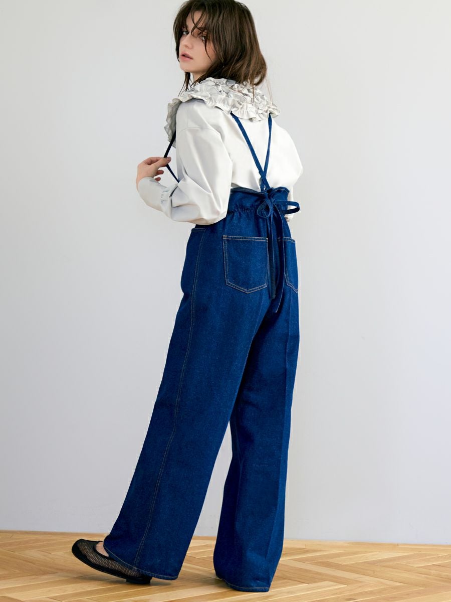 moontreeplanet サスペンダーデニム SUSPENDERS DENIM PANTS（INDIGO） | romile