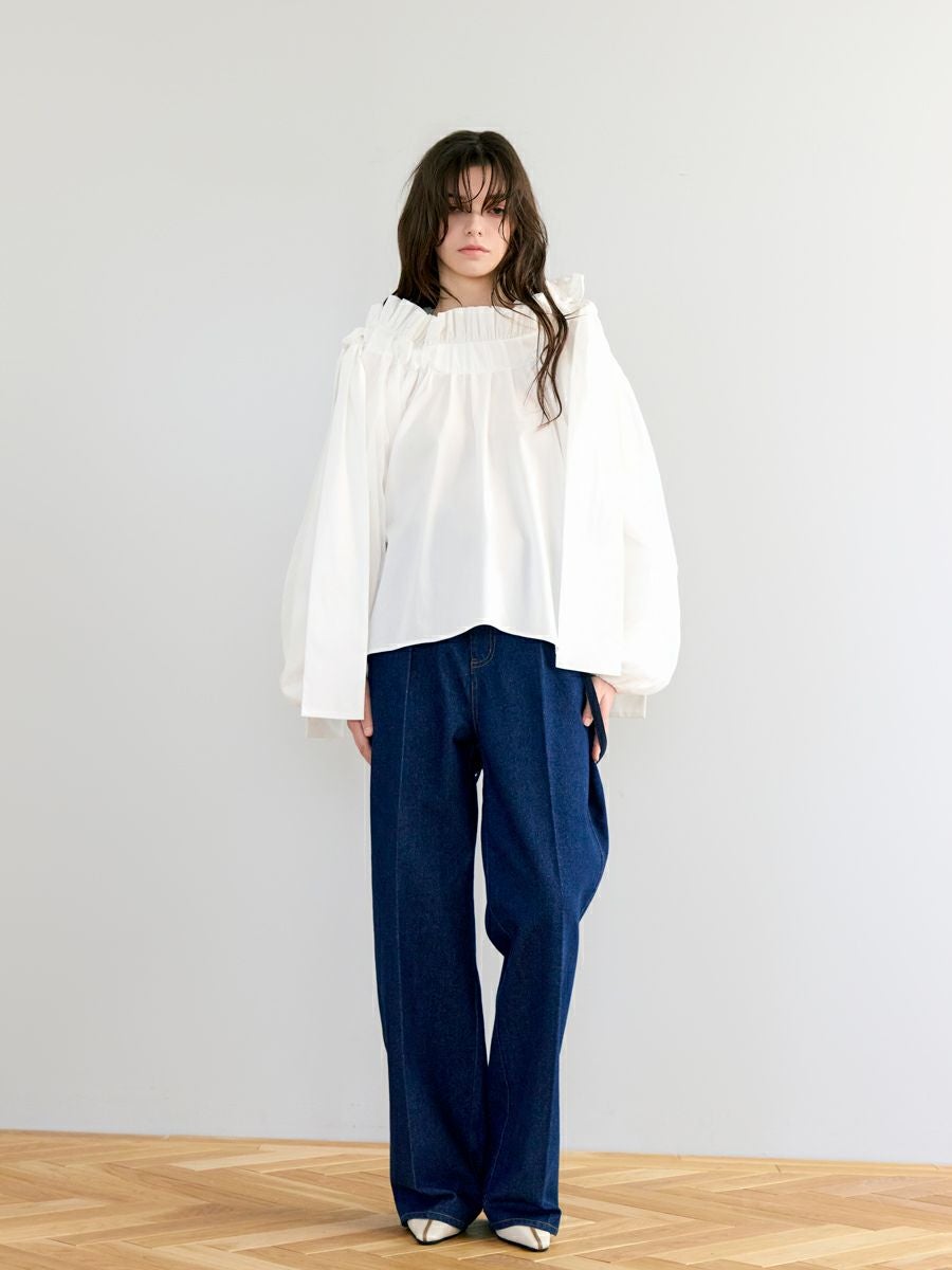 SUSPENDERS DENIM PANTS（INDIGO） | romile