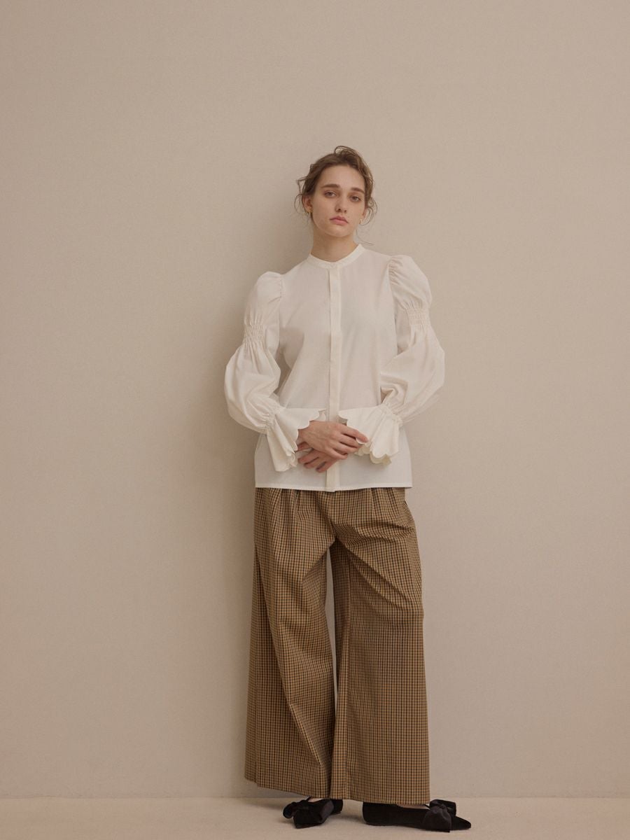 SAKURA BLOUSE（WHITE） | romile