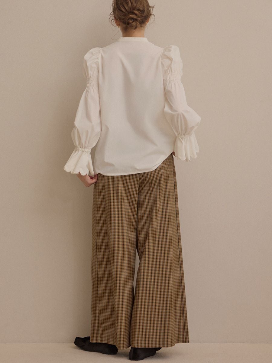 SAKURA BLOUSE（WHITE） | romile