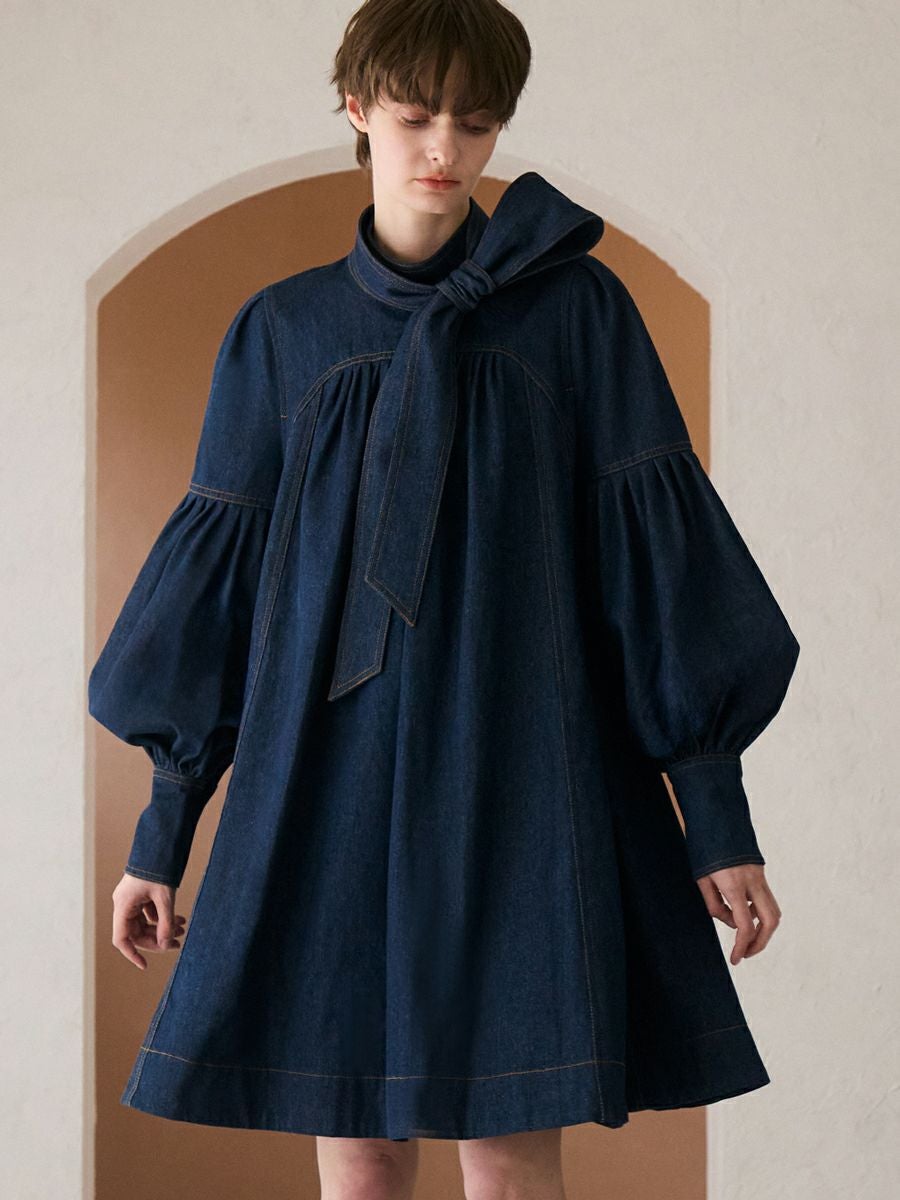 DENIM CIRCULAR ONE-PIECE（INDIGO） | romile