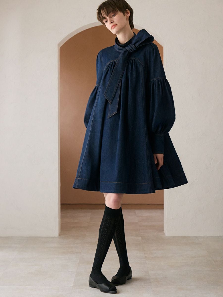 【romile】デニムサーキュラーワンピース DENIM CIRCULAR ONE-PIECE（INDIGO） | romile