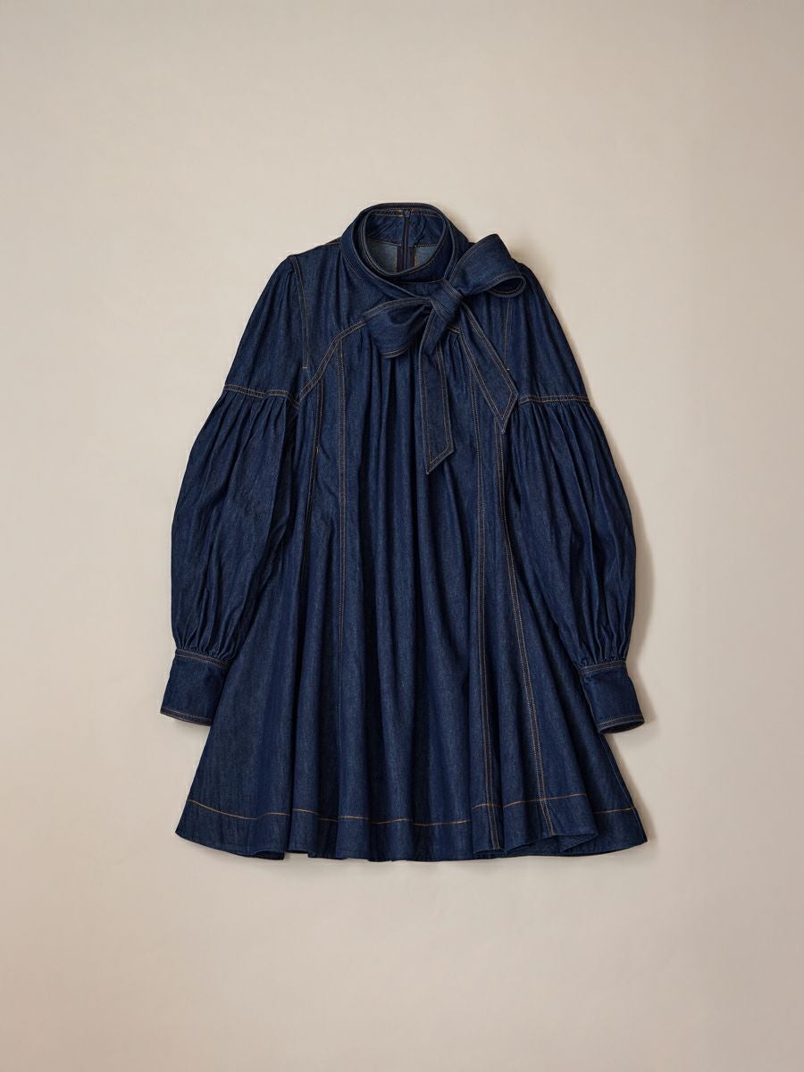 DENIM CIRCULAR ONE-PIECE（INDIGO） | romile