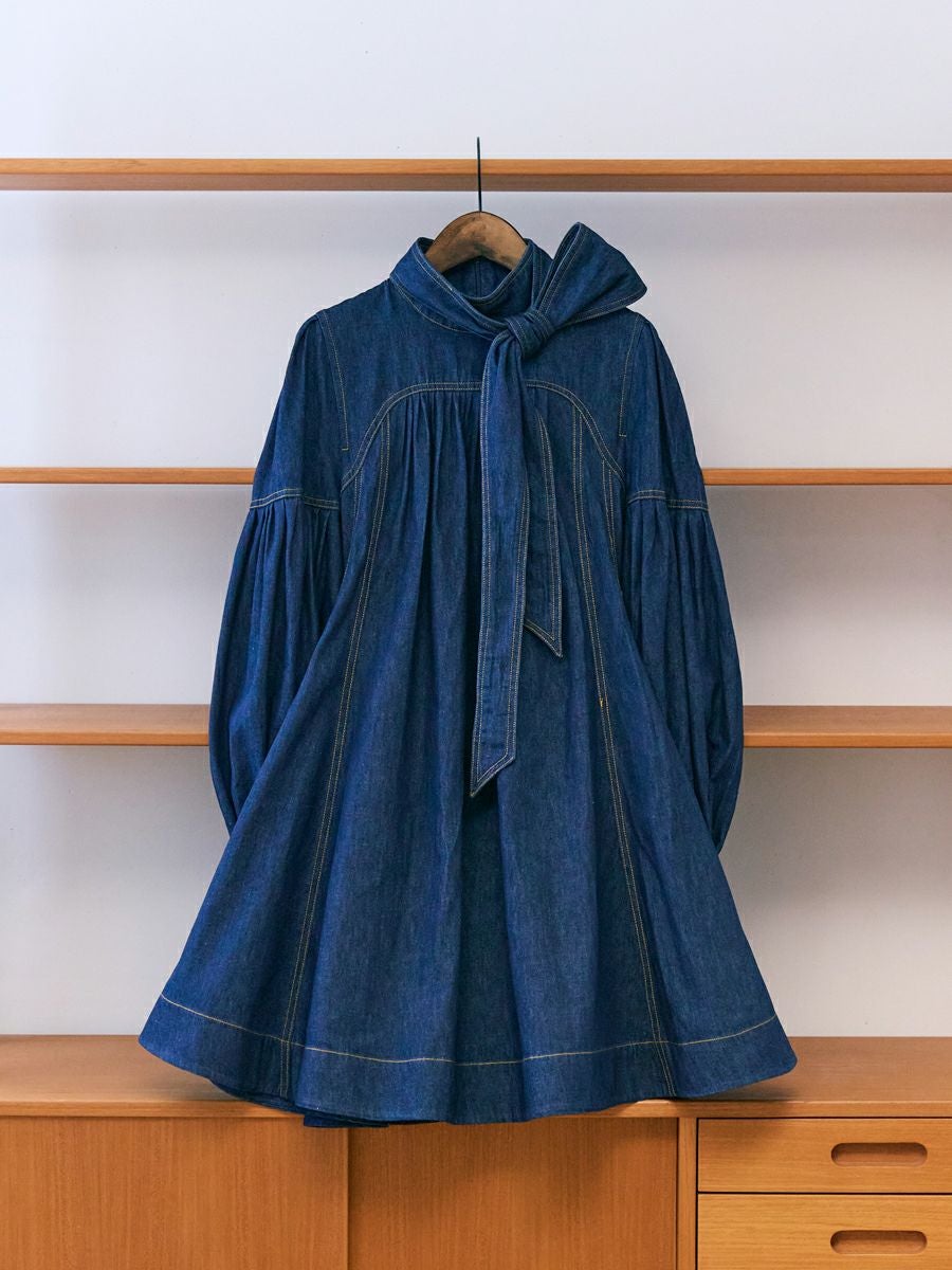 DENIM CIRCULAR ONE-PIECE（INDIGO） | romile