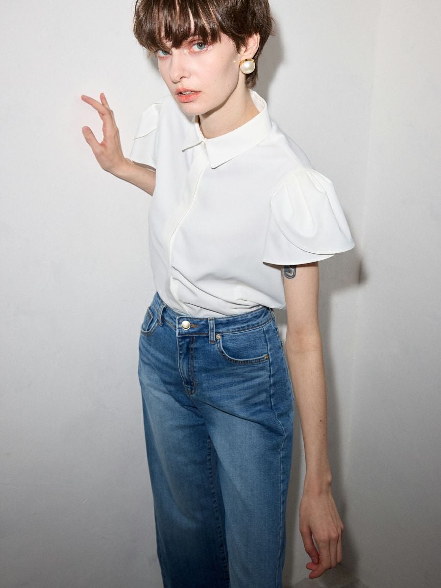 TULIP BLOUSE（WHITE） | romile
