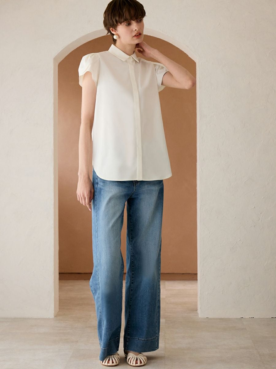 TULIP BLOUSE（WHITE） | romile