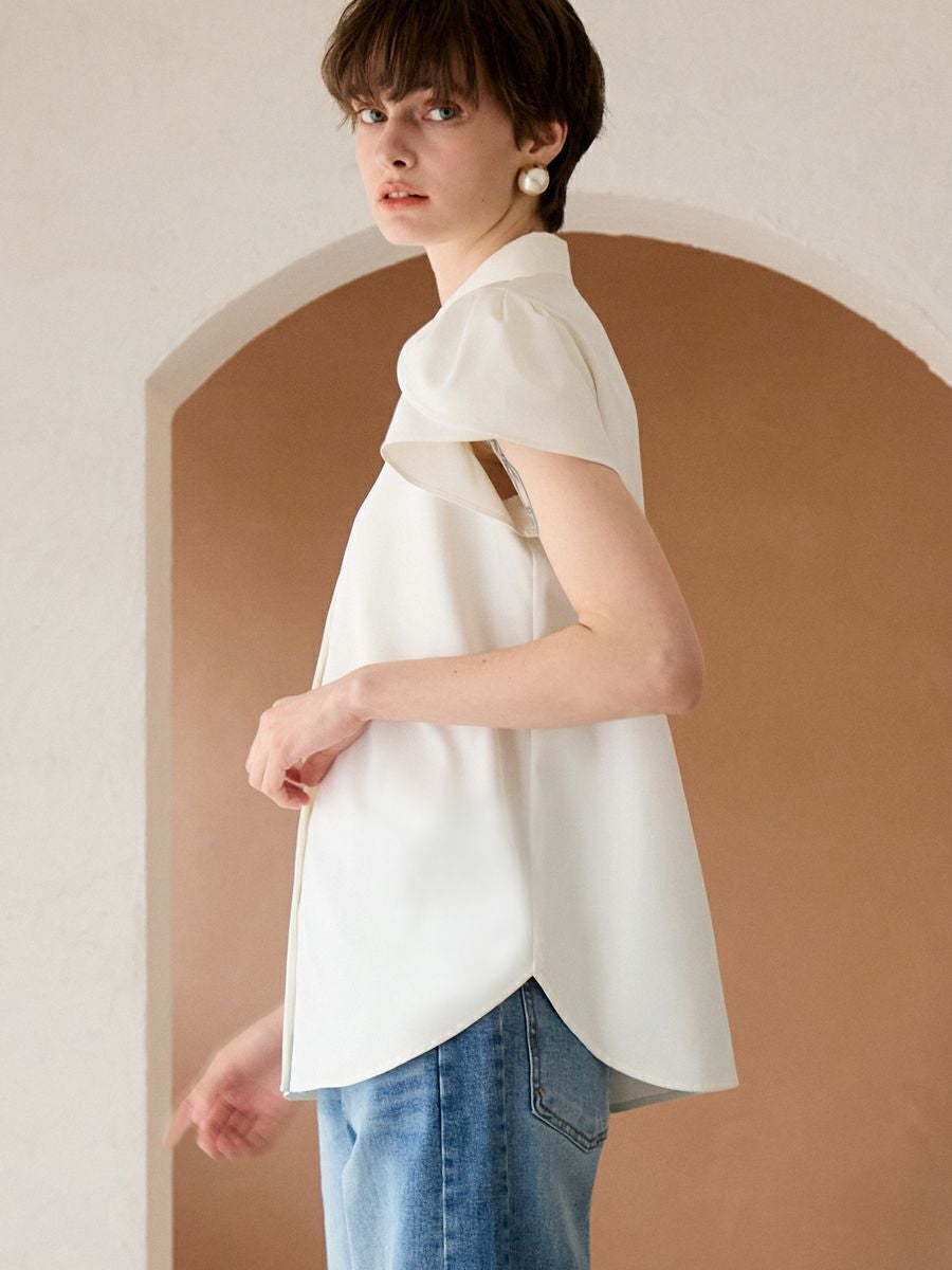 TULIP BLOUSE（WHITE） | romile