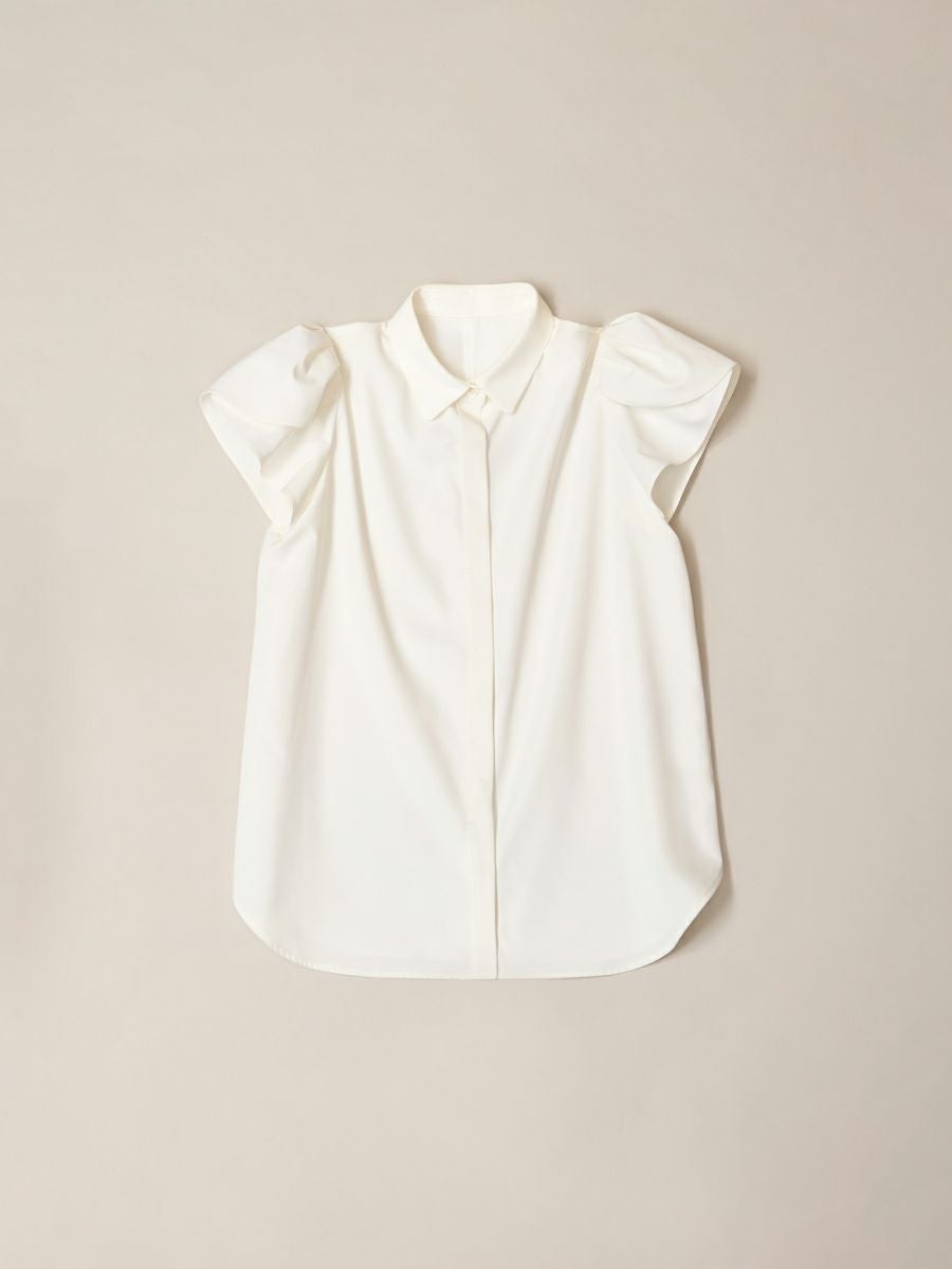 TULIP BLOUSE（WHITE） | romile