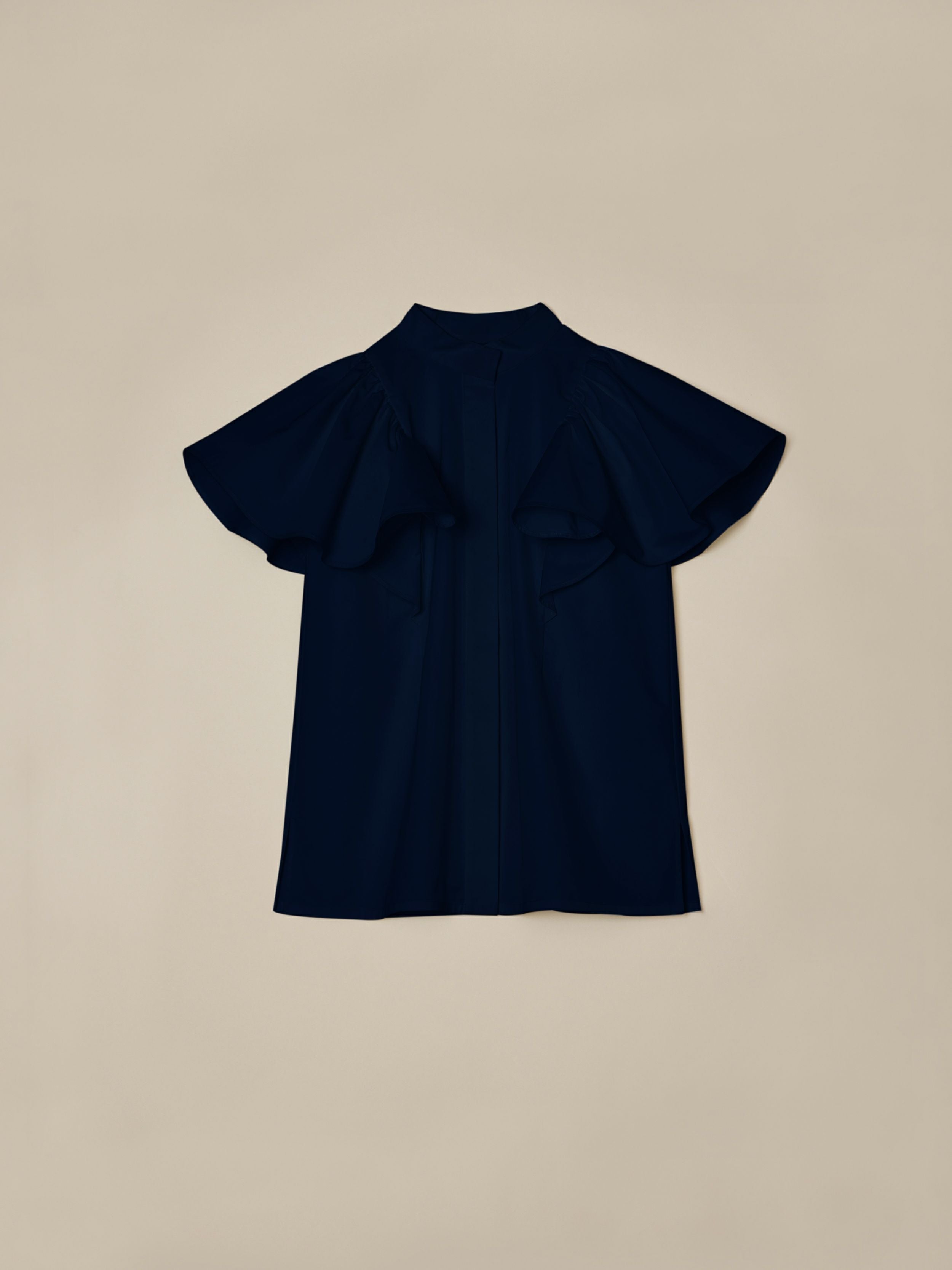 TULIP BLOUSE（BLACK） | romile