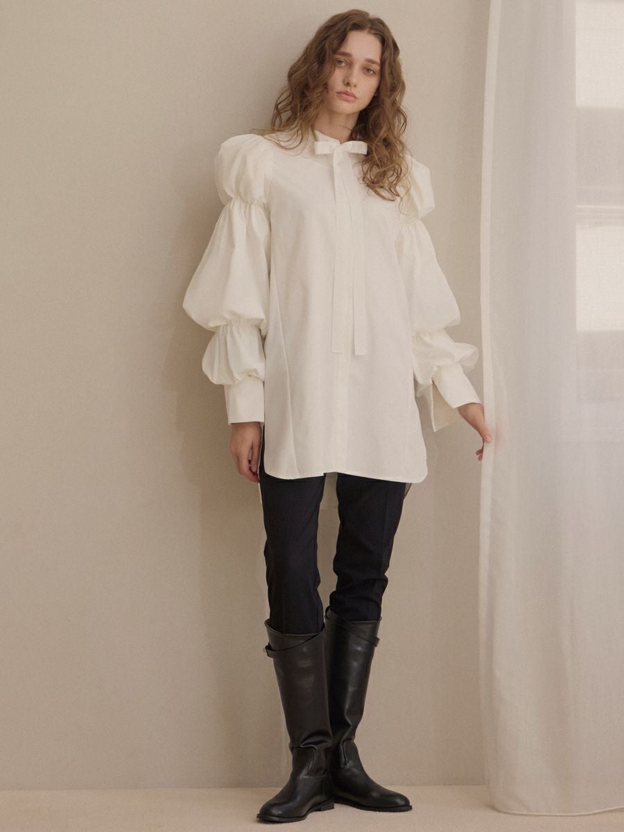 BALLOON TUNIC（WHITE） | romile