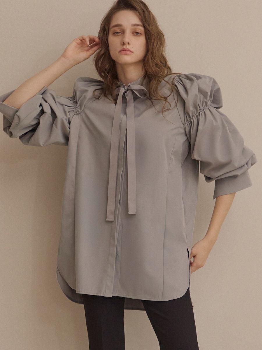BALLOON TUNIC（GRAY） | romile