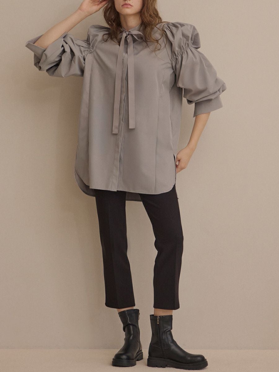 BALLOON TUNIC（GRAY） | romile