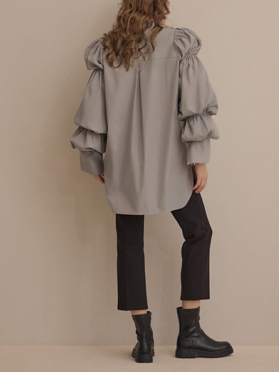 BALLOON TUNIC（GRAY） | romile