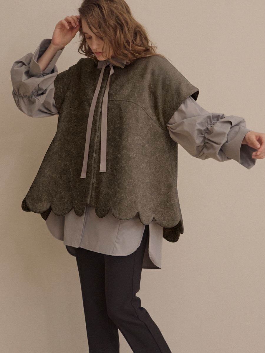 BALLOON TUNIC（GRAY） | romile