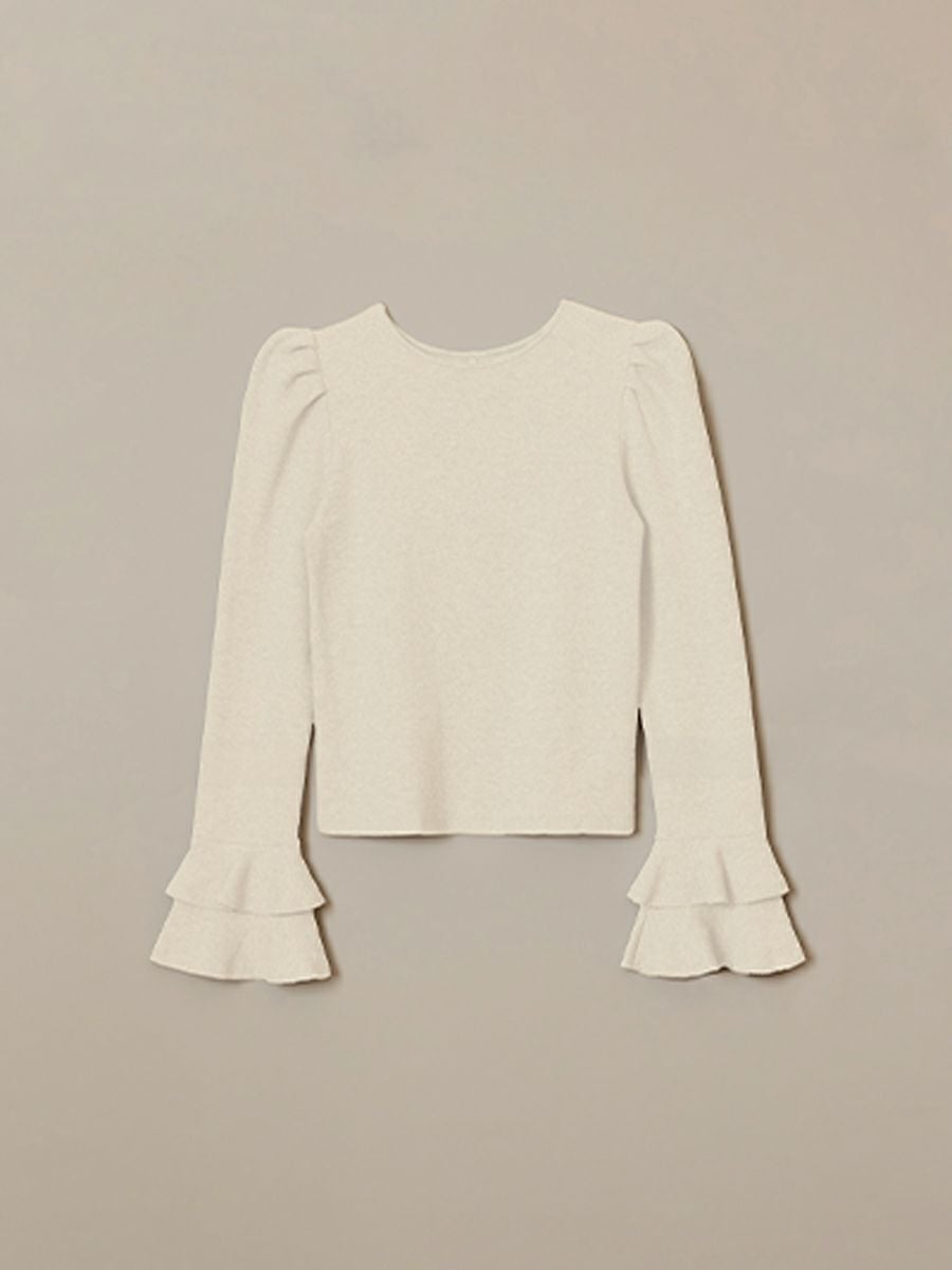 VIOLA KNIT TOP（WHITE） | romile