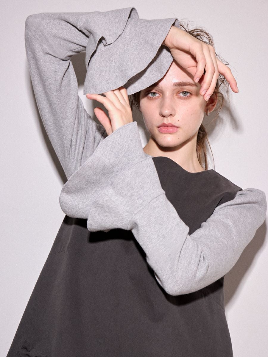 VIOLA KNIT TOP（GRAY） | romile