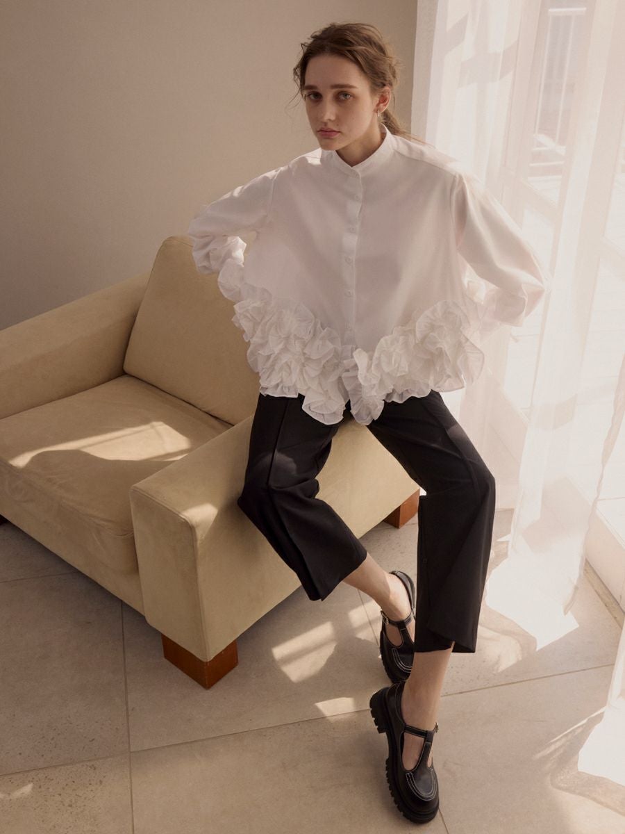 SPIRAL BLOUSE（WHITE） | romile