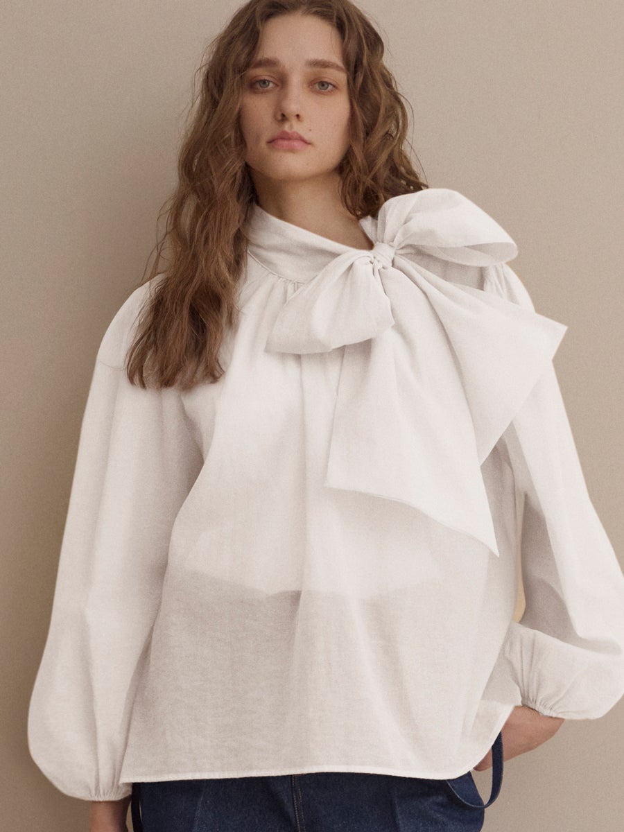 COTTON CANDY BLOUSE（WHITE） | romile