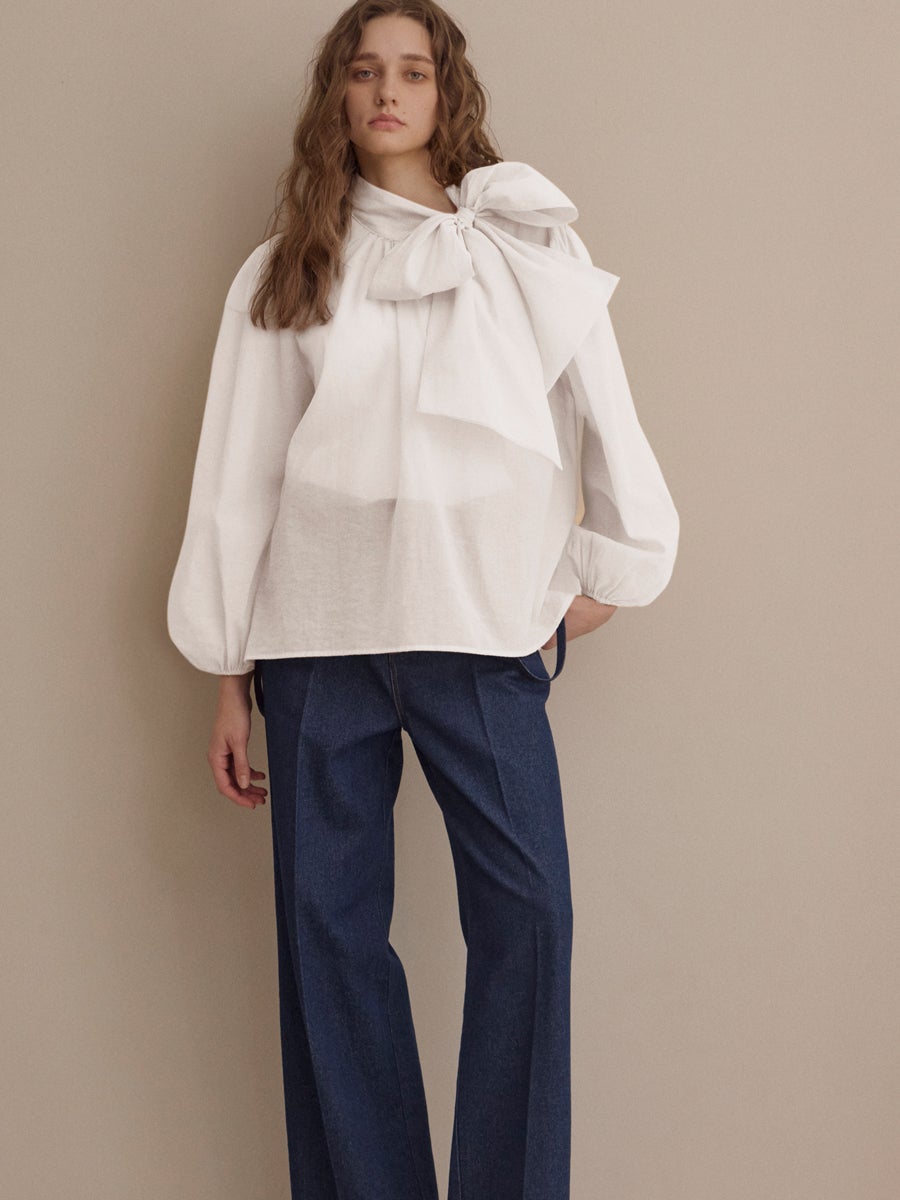 COTTON CANDY BLOUSE（BLACK） | romile